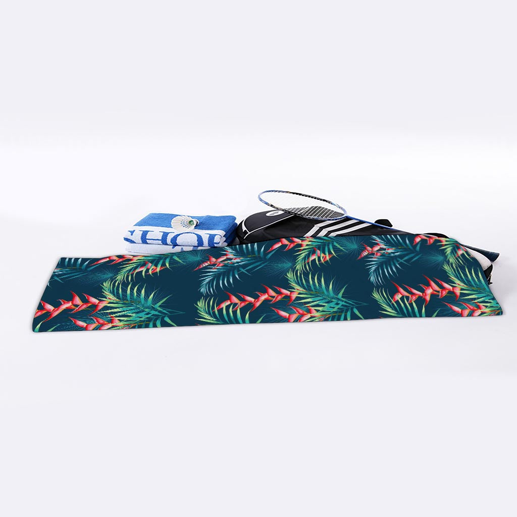 Tropical Plants Hawaii Pattern Print Sports Towel