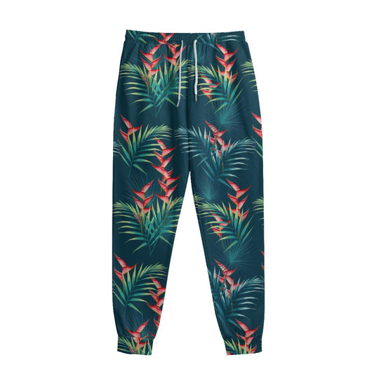 Tropical Plants Hawaii Pattern Print Sweatpants