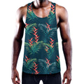 Tropical Plants Hawaii Pattern Print Men's Workout Tank Top