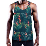 Tropical Plants Hawaii Pattern Print Training Tank Top