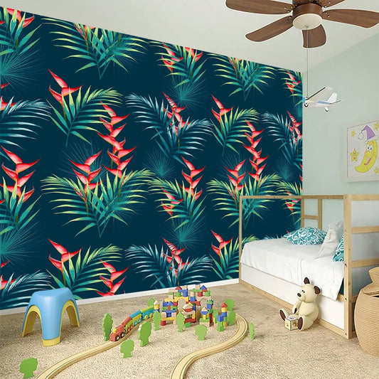 Tropical Plants Hawaii Pattern Print Wall Sticker