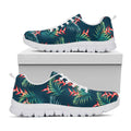 Tropical Plants Hawaii Pattern Print White Running Shoes
