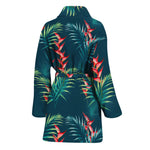 Tropical Plants Hawaii Pattern Print Women's Bathrobe