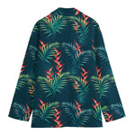 Tropical Plants Hawaii Pattern Print Women's Cotton Blazer