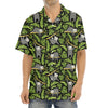 Tropical Sloth Pattern Print Aloha Shirt