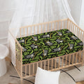 Tropical Sloth Pattern Print Baby Crib Sheet