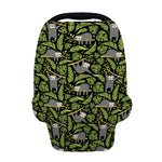 Tropical Sloth Pattern Print Baby Seat Cover
