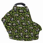 Tropical Sloth Pattern Print Baby Seat Cover
