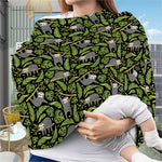 Tropical Sloth Pattern Print Baby Seat Cover
