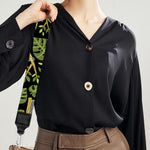 Tropical Sloth Pattern Print Bag Strap