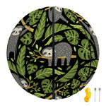Tropical Sloth Pattern Print Basketball