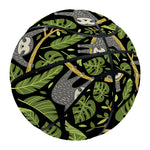 Tropical Sloth Pattern Print Basketball