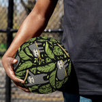 Tropical Sloth Pattern Print Basketball