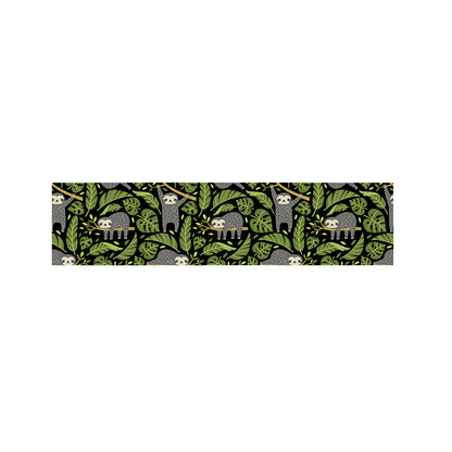 Tropical Sloth Pattern Print Bed Runner