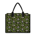Tropical Sloth Pattern Print Canvas Tote Bag