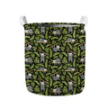 Tropical Sloth Pattern Print Collapsible Laundry Basket