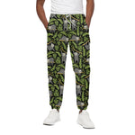 Tropical Sloth Pattern Print Cotton Pants