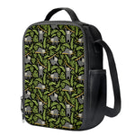 Tropical Sloth Pattern Print Crossbody Lunch Bag