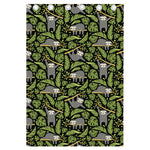 Tropical Sloth Pattern Print Curtain