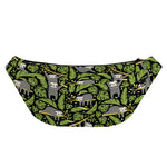 Tropical Sloth Pattern Print Fanny Pack