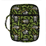 Tropical Sloth Pattern Print Front Pocket Bible Bag