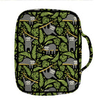 Tropical Sloth Pattern Print Front Pocket Bible Bag
