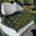 Tropical Sloth Pattern Print Golf Cart Seat Cover