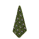 Tropical Sloth Pattern Print Hand Towel