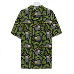 Tropical Sloth Pattern Print Hawaiian Shirt