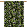 Tropical Sloth Pattern Print House Flag