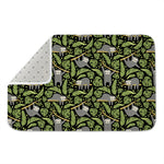 Tropical Sloth Pattern Print Indoor Door Mat