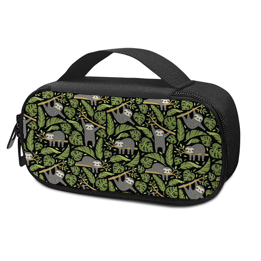 Tropical Sloth Pattern Print Insulin Cooler Travel Case