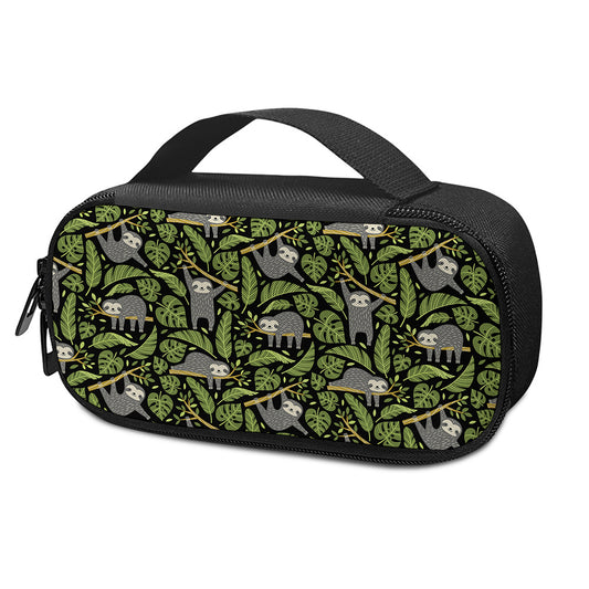 Tropical Sloth Pattern Print Insulin Cooler Travel Case
