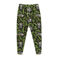 Tropical Sloth Pattern Print Jogger Pants