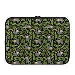 Tropical Sloth Pattern Print Laptop Sleeve