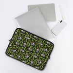 Tropical Sloth Pattern Print Laptop Sleeve