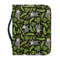 Tropical Sloth Pattern Print Leather Bible Cover