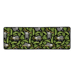 Tropical Sloth Pattern Print Long Kitchen Mat