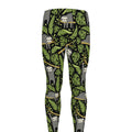 Tropical Sloth Pattern Print Men's Leggings