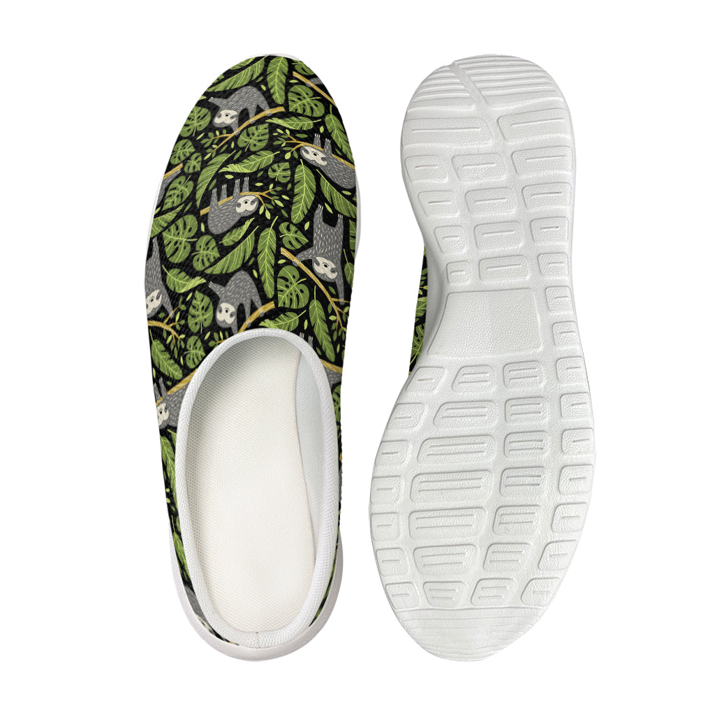 Tropical Sloth Pattern Print Mesh Casual Shoes