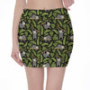 Tropical Sloth Pattern Print Pencil Mini Skirt