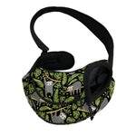 Tropical Sloth Pattern Print Pet Sling Carrier