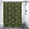 Tropical Sloth Pattern Print Premium Shower Curtain