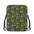 Tropical Sloth Pattern Print Rectangular Crossbody Bag