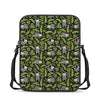 Tropical Sloth Pattern Print Rectangular Crossbody Bag