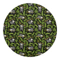 Tropical Sloth Pattern Print Round Blanket