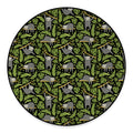 Tropical Sloth Pattern Print Round Floor Mat