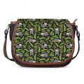 Tropical Sloth Pattern Print Saddle Bag