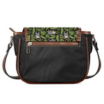 Tropical Sloth Pattern Print Saddle Bag