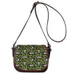 Tropical Sloth Pattern Print Saddle Bag